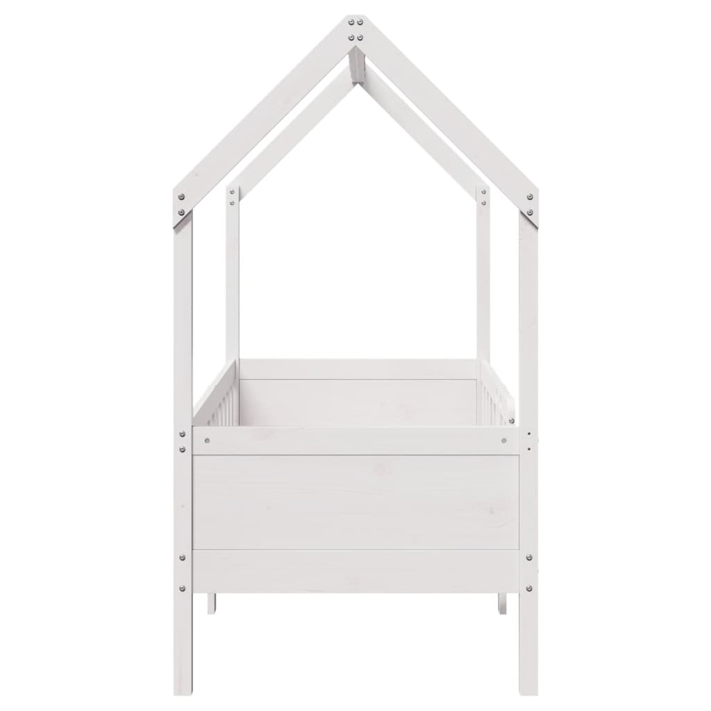 Cadre de lit d'enfants forme de maison 70x140cm bois pin massif Lits & cadres de lit vidaXL   