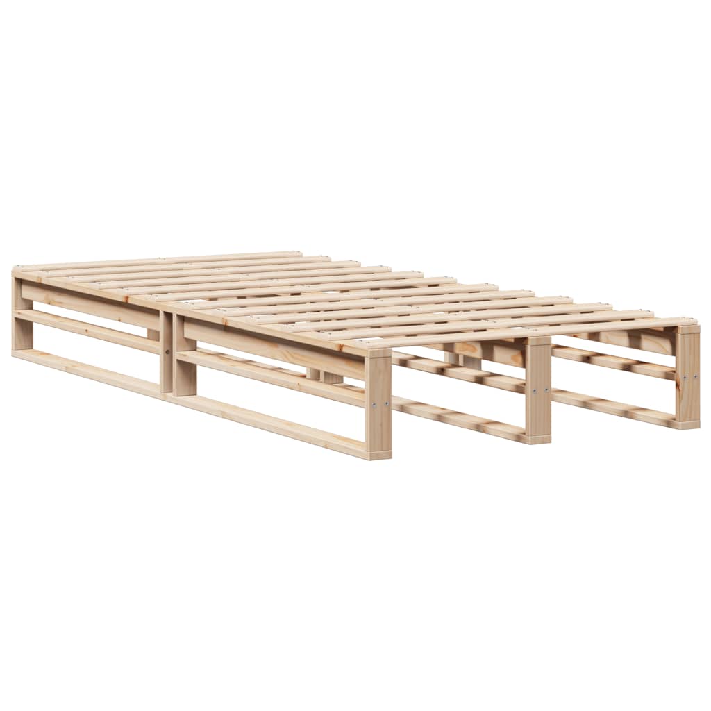 Cadre de lit 90x200 cm bois de pin massif Lits & cadres de lit vidaXL   