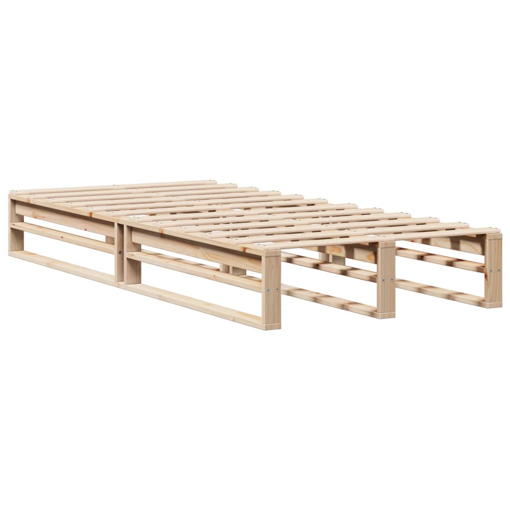 Cadre de lit 90x190 cm Bois de pin massif Lits & cadres de lit vidaXL   