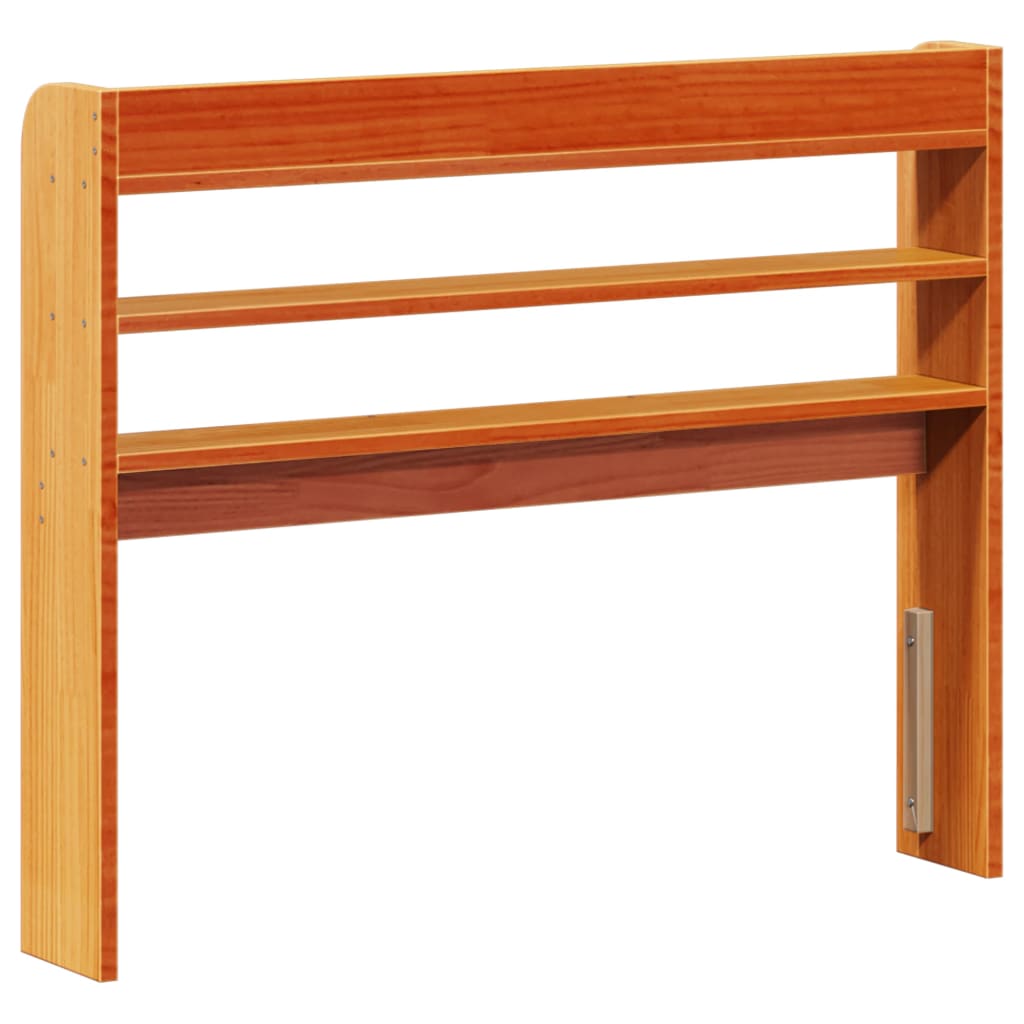 Tête de lit avec étagères marron cire 90 cm bois massif de pin Têtes et pieds de lit vidaXL   