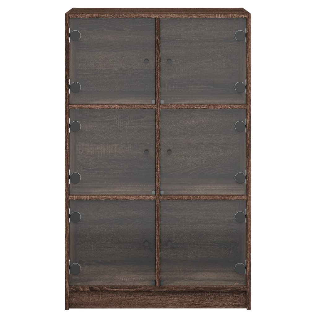 Image Buffet haut avec portes chêne marron bois d'ingénierie | Xios Store SNC vidaXL Xios Store SNC