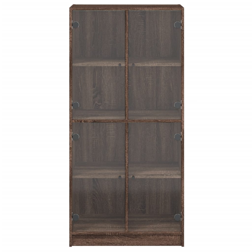 Image Buffet haut avec portes chêne marron bois d'ingénierie | Xios Store SNC vidaXL Xios Store SNC