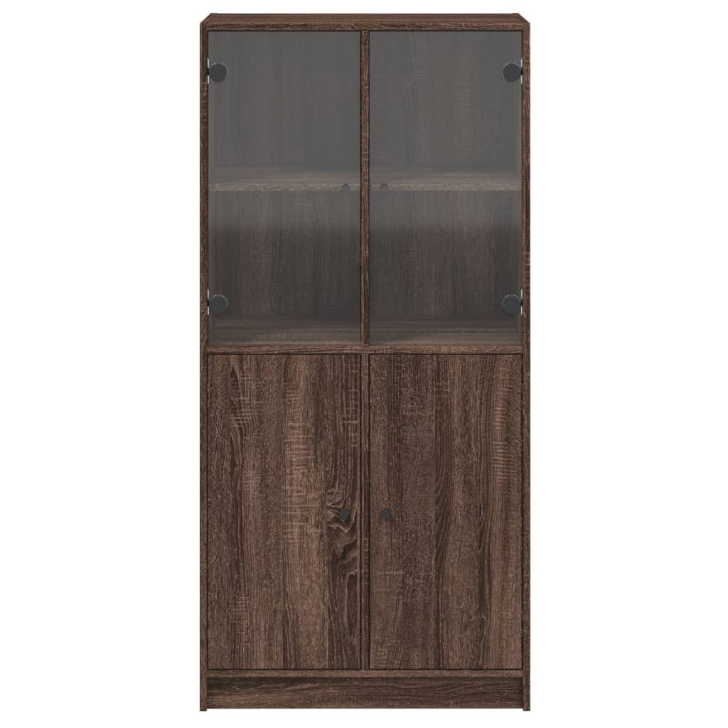 Image Buffet haut avec portes chêne marron bois d'ingénierie | Xios Store SNC vidaXL Xios Store SNC