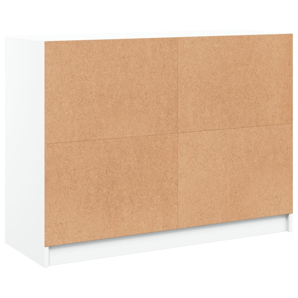 Image Buffet blanc 101,5x37x75,5 cm bois d'ingénierie | Xios Store SNC vidaXL Xios Store SNC