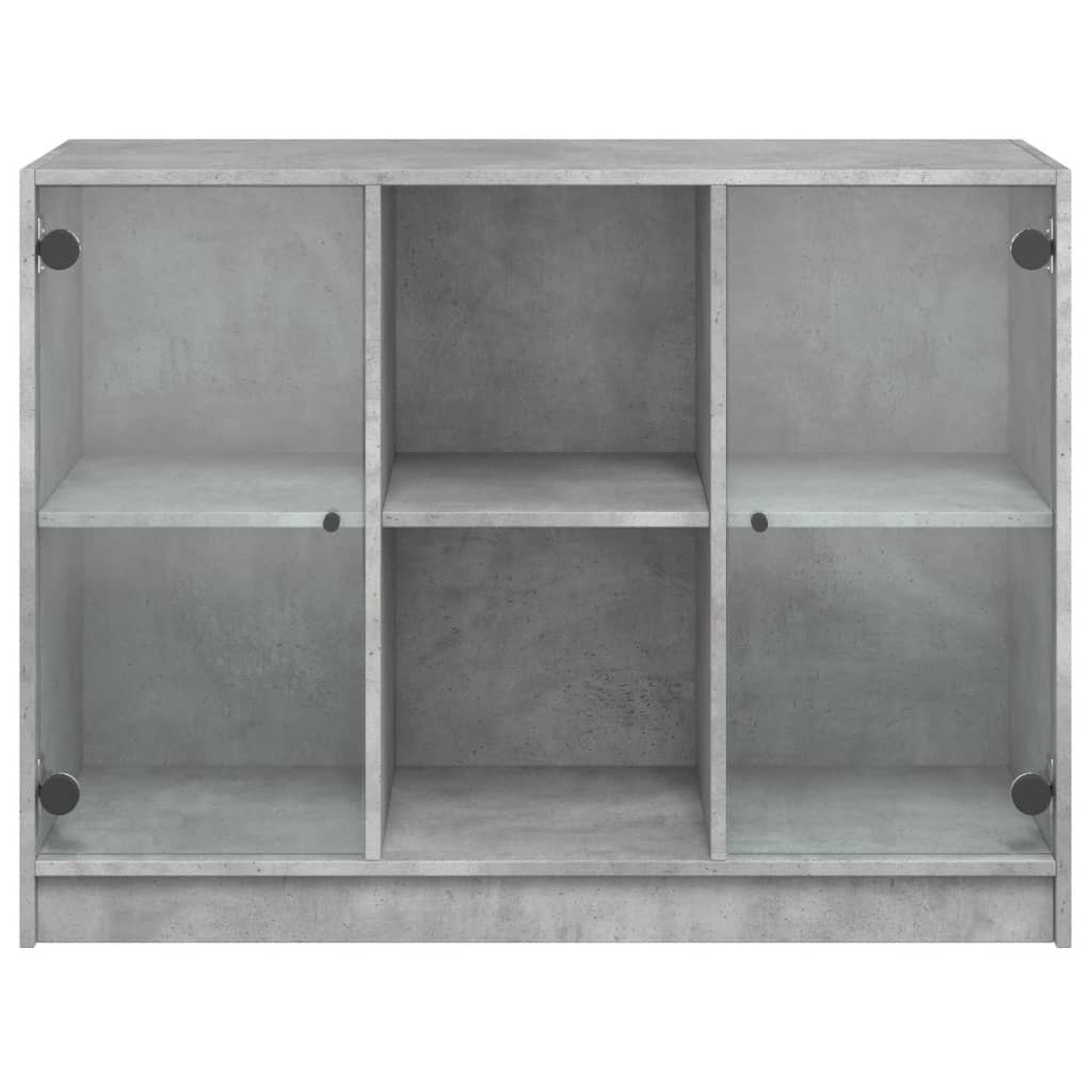 Image Buffet gris béton 102x37x75,5 cm bois d'ingénierie | Xios Store SNC vidaXL Xios Store SNC