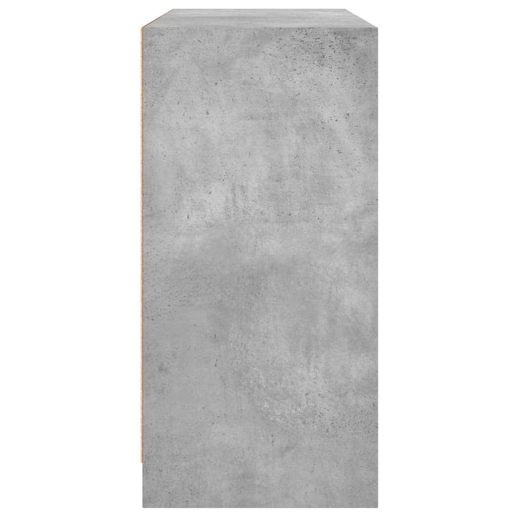 Image Buffet gris béton 102x37x75,5 cm bois d'ingénierie | Xios Store SNC vidaXL Xios Store SNC