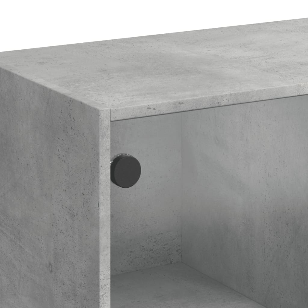 Image Buffet gris béton 102x37x75,5 cm bois d'ingénierie | Xios Store SNC vidaXL Xios Store SNC