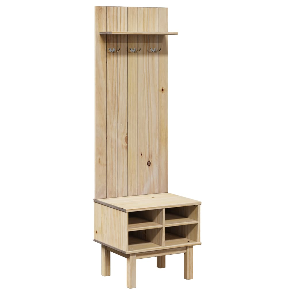 Meuble d'entrée OTTA 50x40x160 cm bois massif de pin Armoires vidaXL   