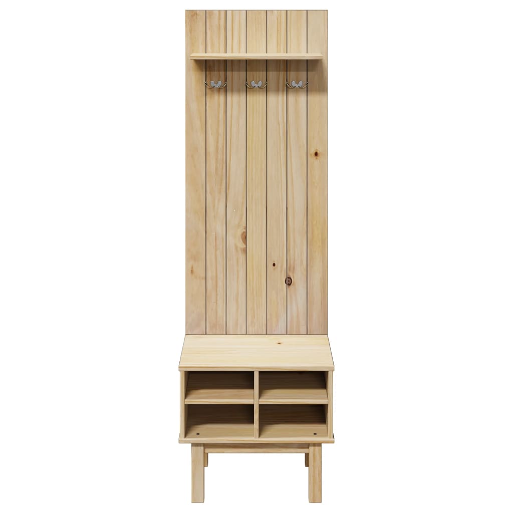 Meuble d'entrée OTTA 50x40x160 cm bois massif de pin Armoires vidaXL   