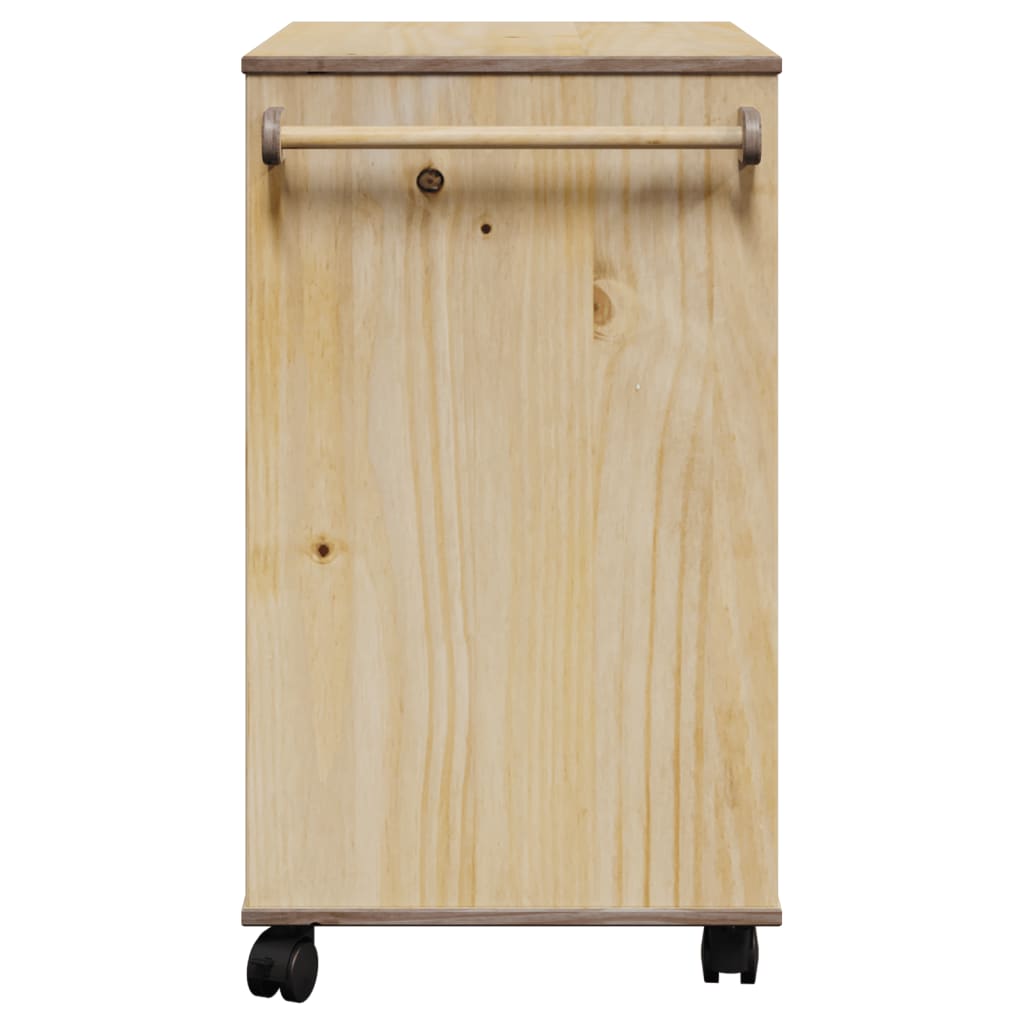 Chariot de cuisine OTTA 71x45x80 cm bois massif de pin Dessertes vidaXL   