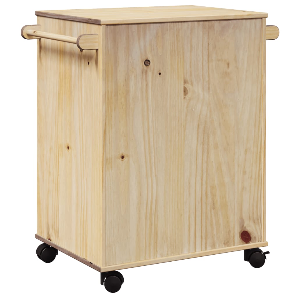 Chariot de cuisine OTTA 71x45x80 cm bois massif de pin Dessertes vidaXL   