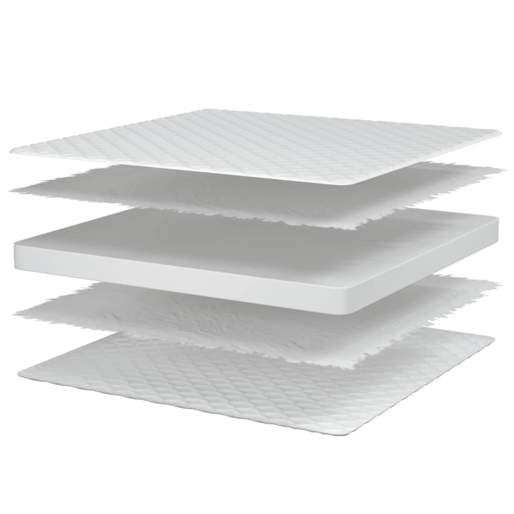 Matelas en mousse à mémoire de forme blanc 80x200x17 cm Matelas vidaXL   