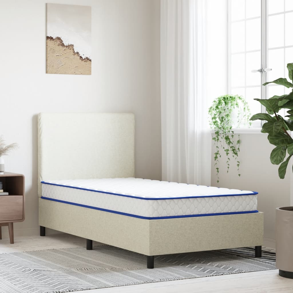 Matelas en mousse à mémoire de forme blanc 90x190x17 cm Matelas vidaXL   