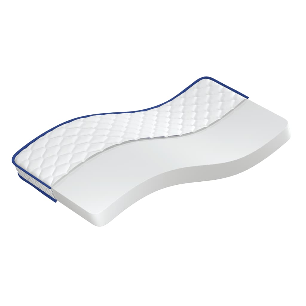 Matelas en mousse à mémoire de forme blanc 100x200x17 cm Matelas vidaXL   