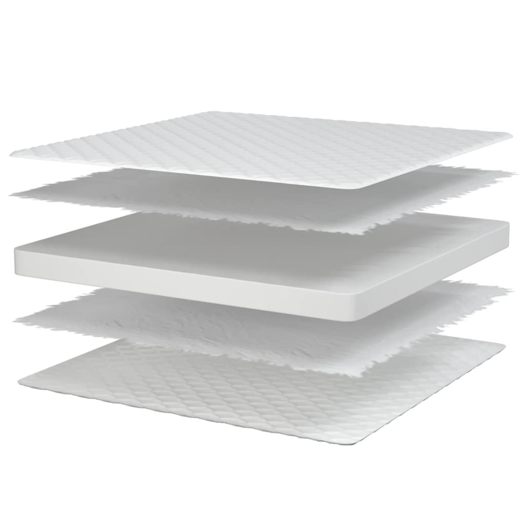 Matelas en mousse à mémoire de forme blanc 100x200x17 cm Matelas vidaXL   