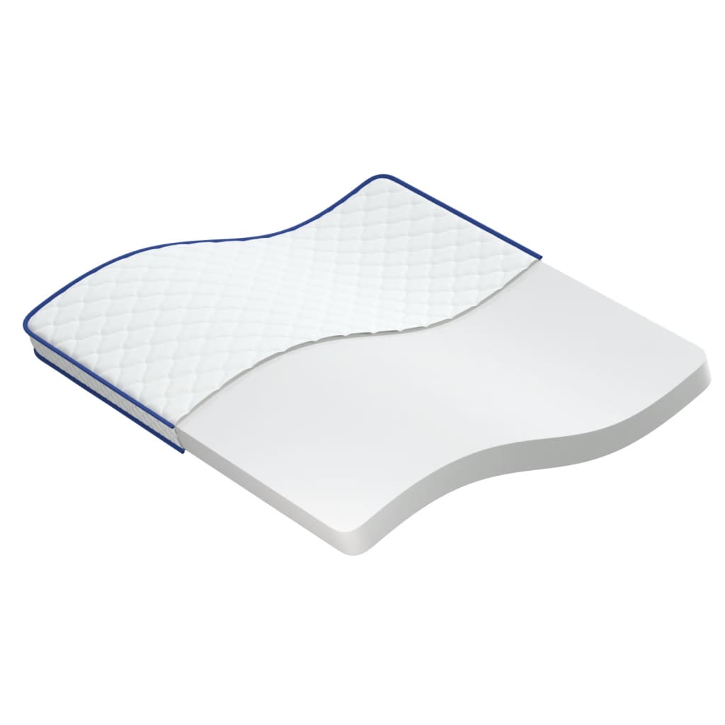 Matelas en mousse à mémoire de forme blanc 200x200x17 cm Matelas vidaXL   