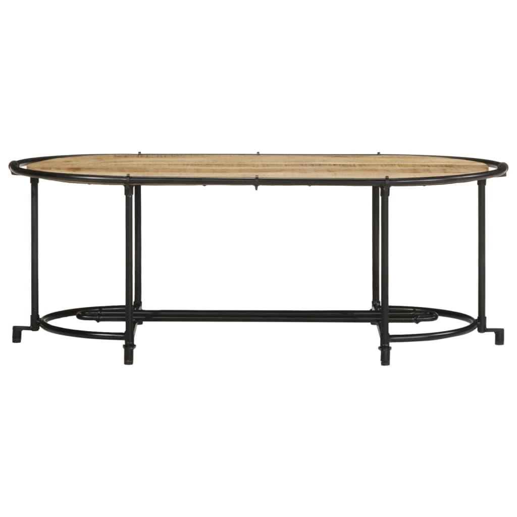 Table basse 110x55x40 cm bois de manguier massif brut Tables basses vidaXL   