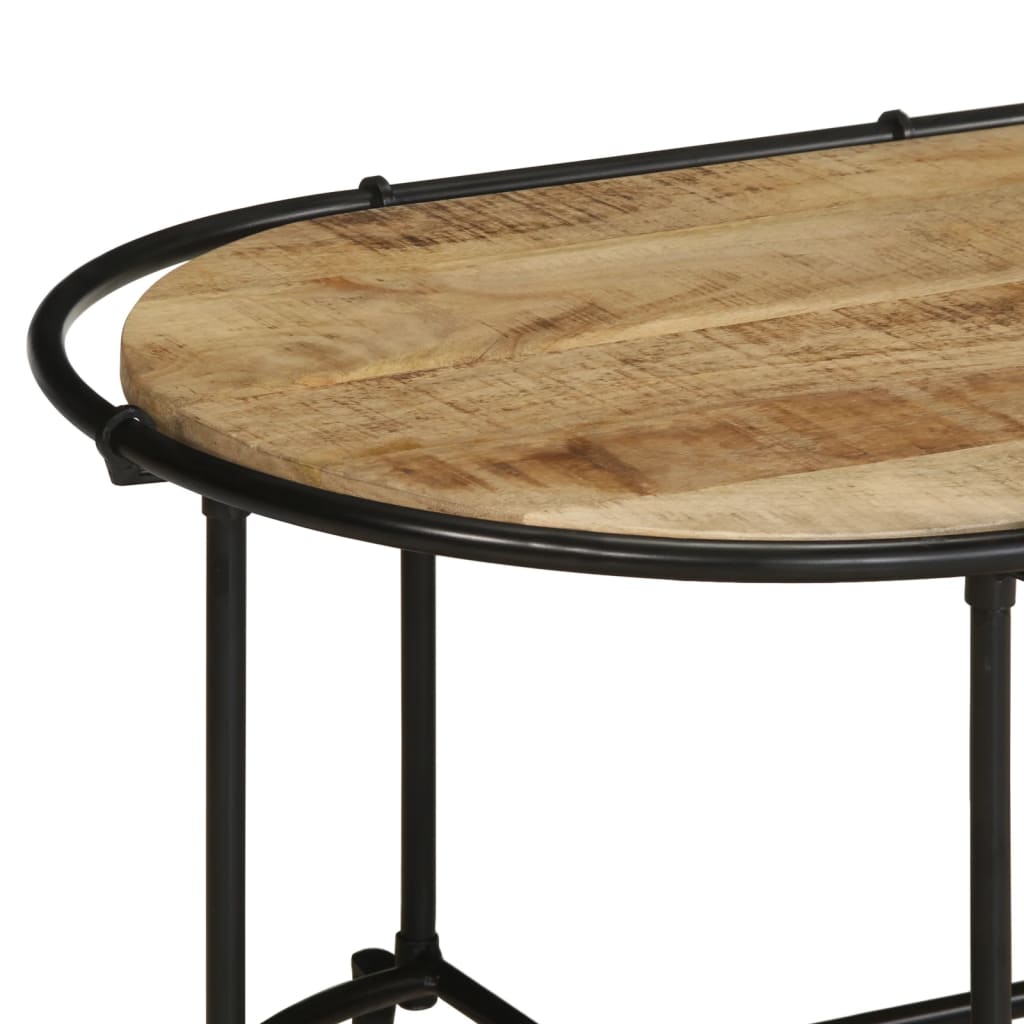 Table basse 110x55x40 cm bois de manguier massif brut Tables basses vidaXL   