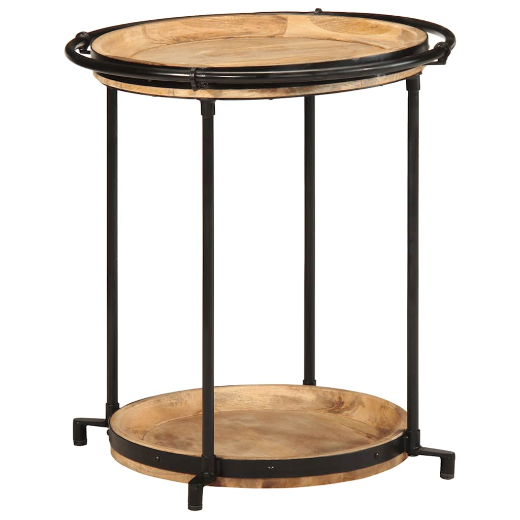 Table d'appoint Ø55x60 cm bois de manguier massif Tables d'appoint vidaXL