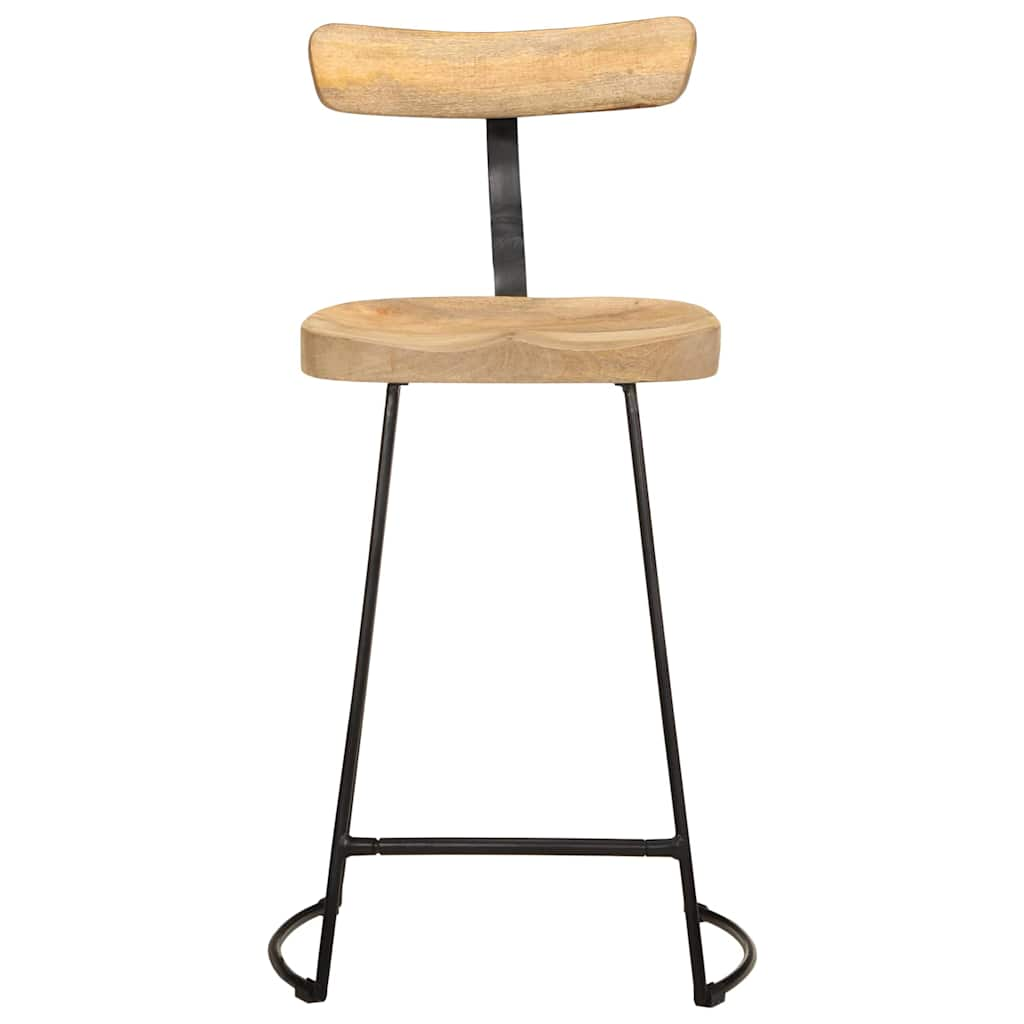 Tabourets de bar lot de 2 49x43x88 cm bois de manguier massif Tabourets de bar vidaXL