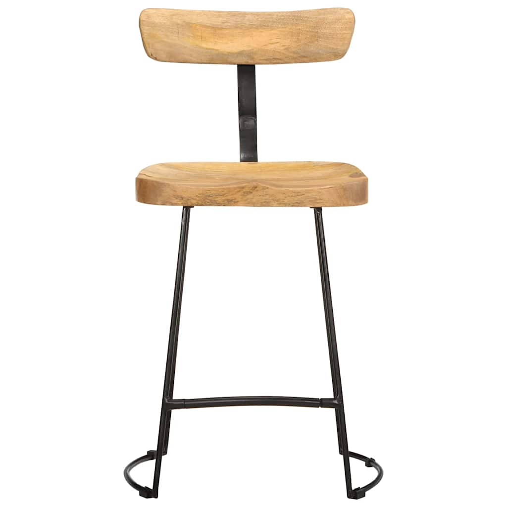 Tabourets de bar lot de 2 49x43x79 cm bois de manguier massif Tabourets de bar vidaXL