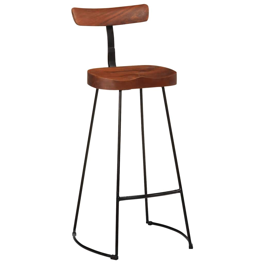 Tabourets de bar lot de 2 49x43x103 cm bois de manguier massif Tabourets de bar vidaXL