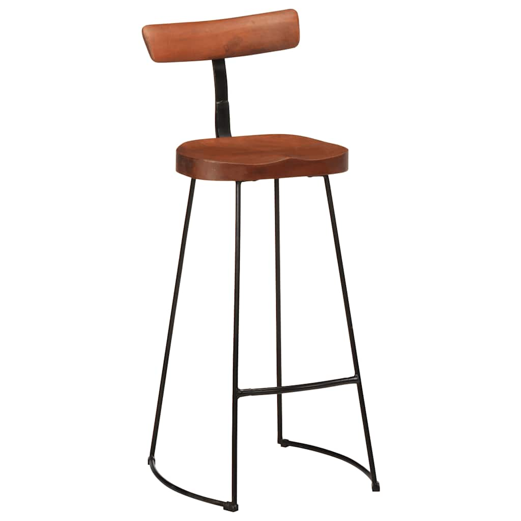 Tabourets de bar lot de 2 49x43x103 cm bois de manguier massif Tabourets de bar vidaXL