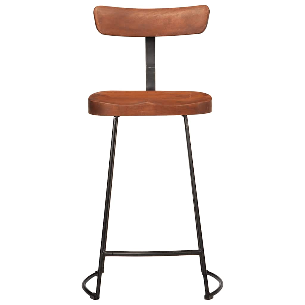 Tabourets de bar lot de 2 49x43x88 cm bois de manguier massif Tabourets de bar vidaXL