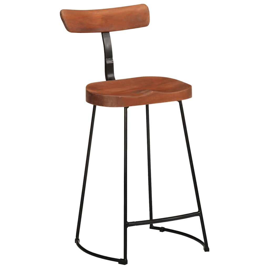 Tabourets de bar lot de 2 49x43x88 cm bois de manguier massif Tabourets de bar vidaXL