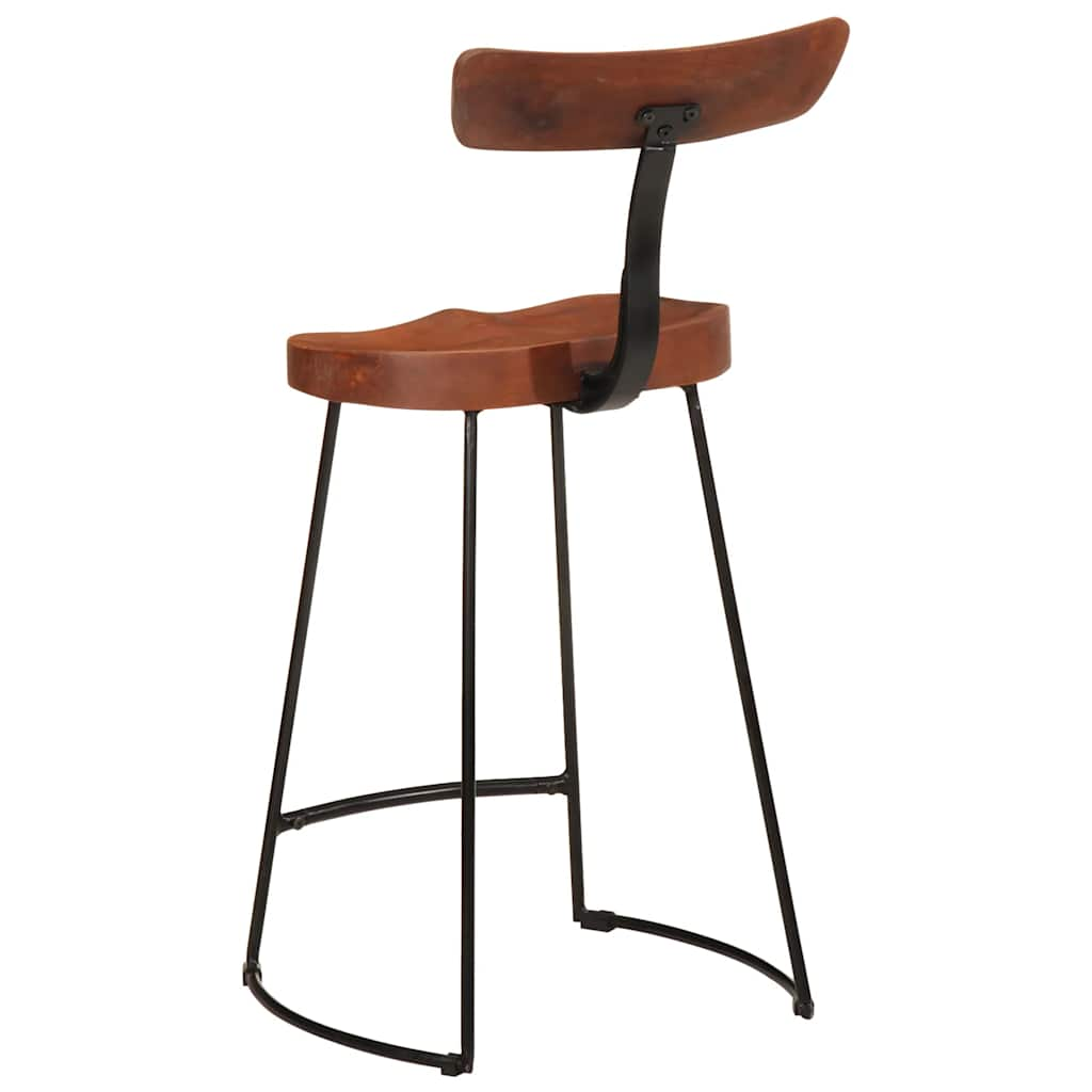 Tabourets de bar lot de 2 49x43x88 cm bois de manguier massif Tabourets de bar vidaXL