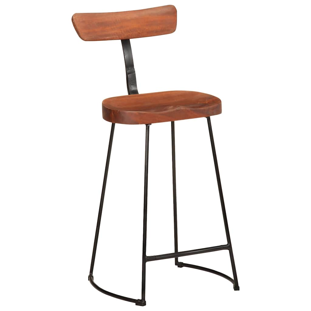 Tabourets de bar lot de 2 49x43x88 cm bois de manguier massif Tabourets de bar vidaXL