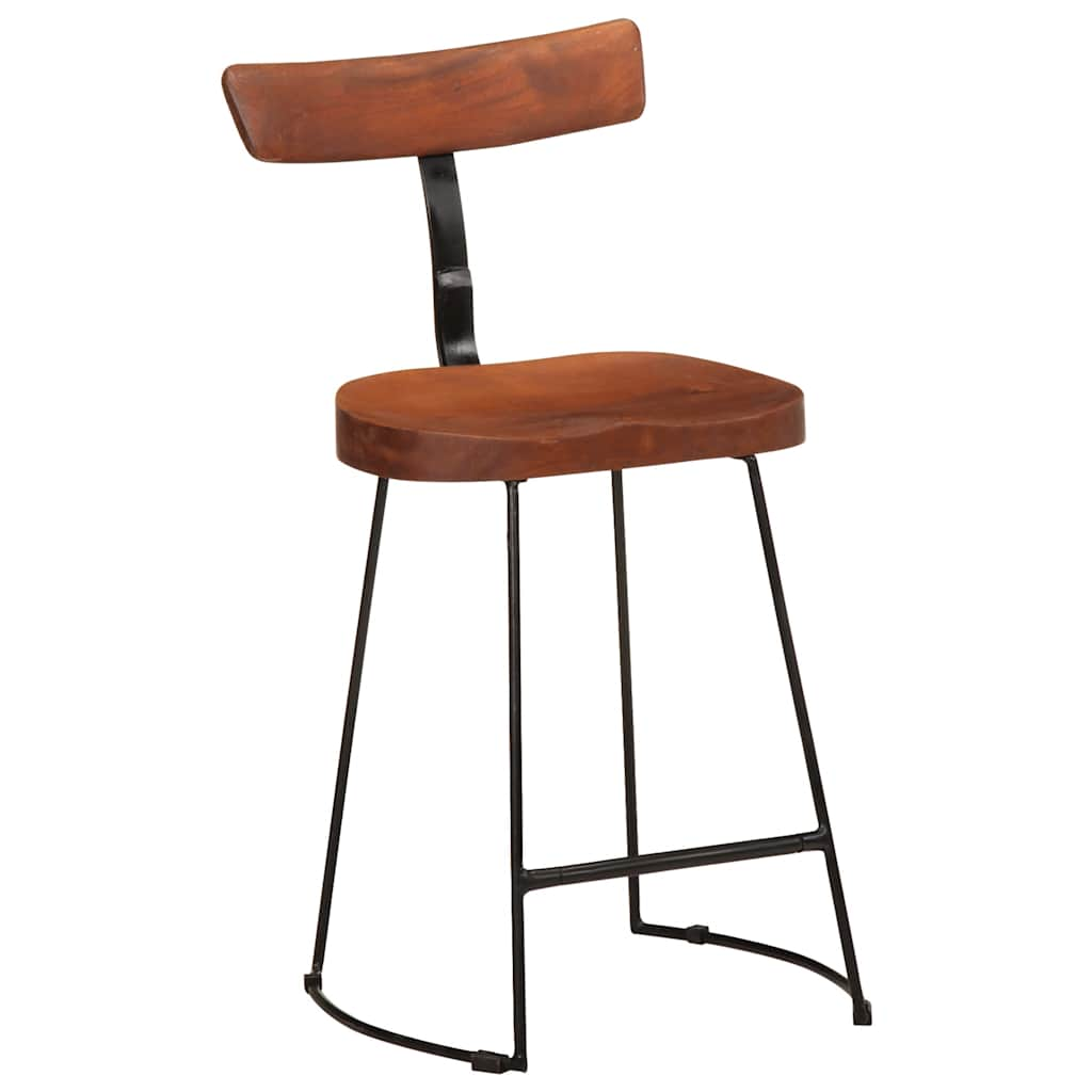 Tabourets de bar lot de 2 49x43x79 cm bois de manguier massif Tabourets de bar vidaXL