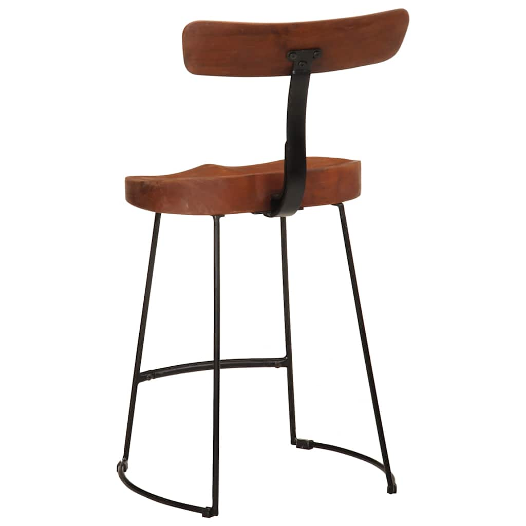 Tabourets de bar lot de 2 49x43x79 cm bois de manguier massif Tabourets de bar vidaXL