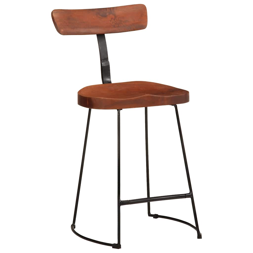 Tabourets de bar lot de 2 49x43x79 cm bois de manguier massif Tabourets de bar vidaXL