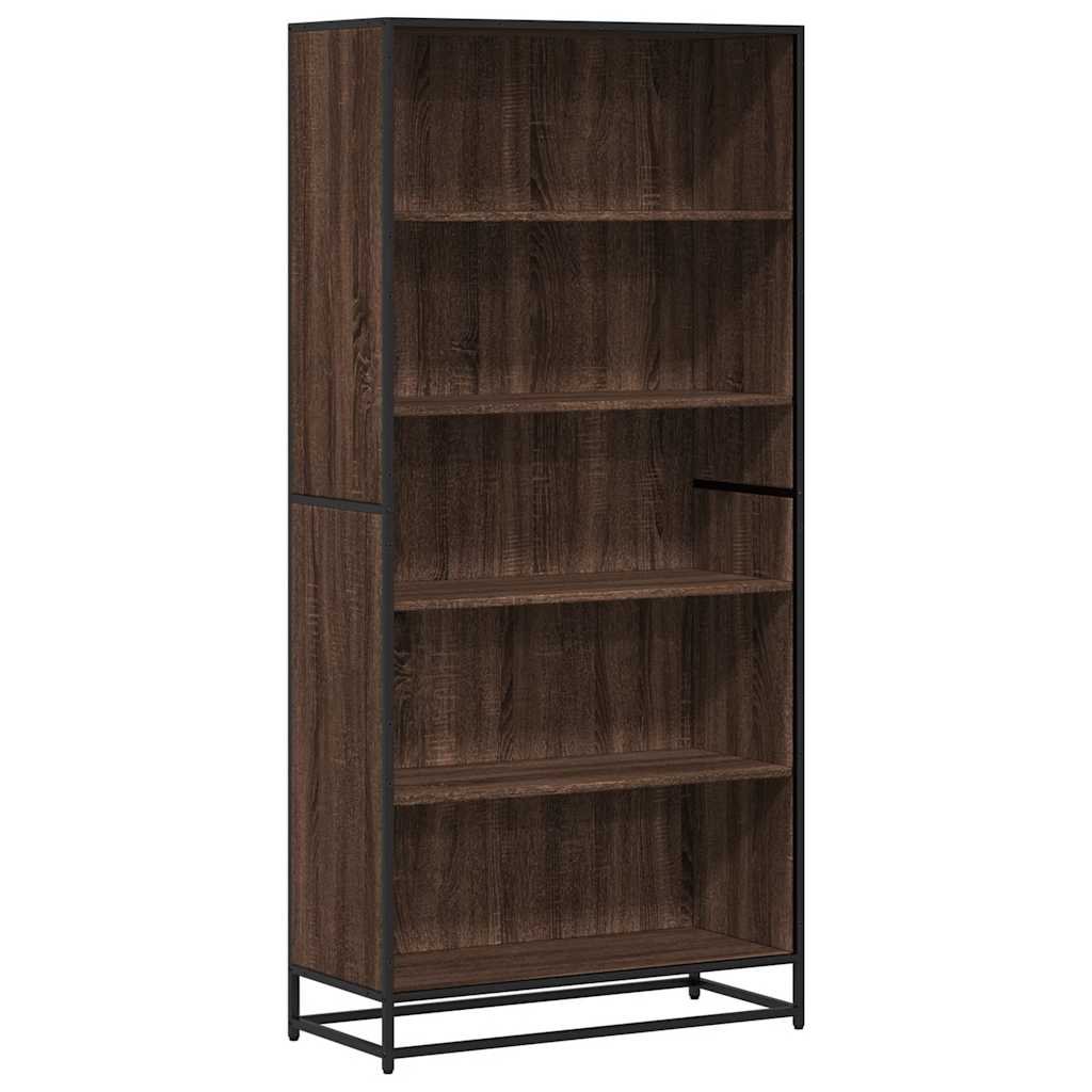 Bibliothèque chêne marron 80,5x35x170,5 cm bois d'ingénierie Bibliothèques vidaXL