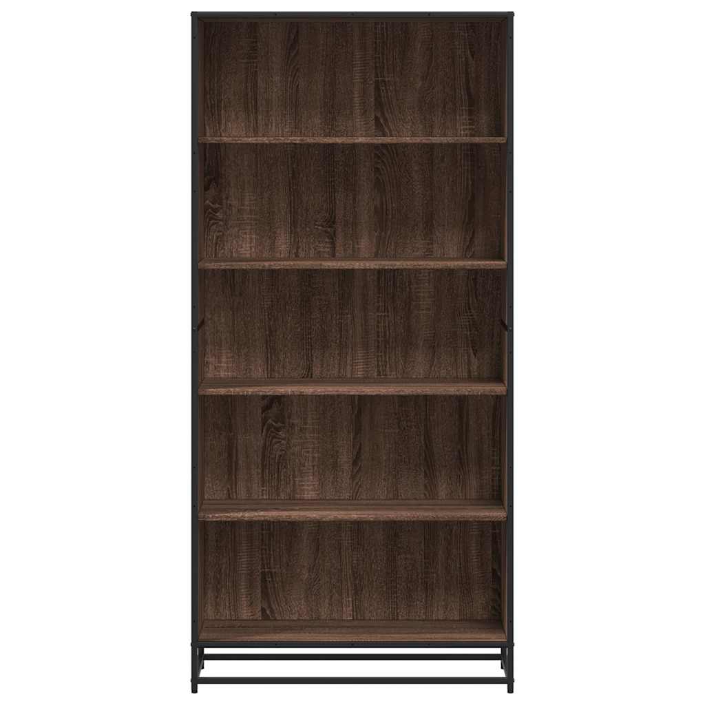 Bibliothèque chêne marron 80,5x35x170,5 cm bois d'ingénierie Bibliothèques vidaXL