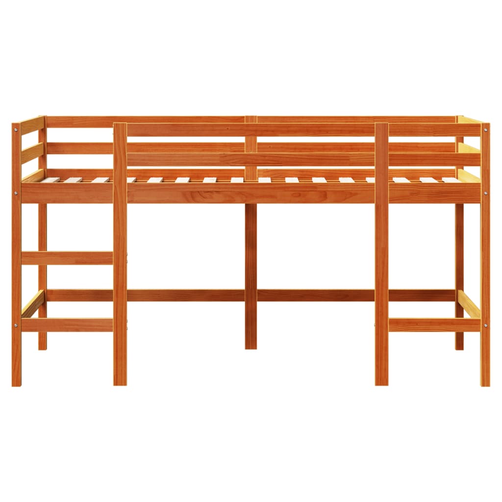 Lit mezzanine enfants avec échelle 80x200 cm bois pin massif Lits & cadres de lit vidaXL   