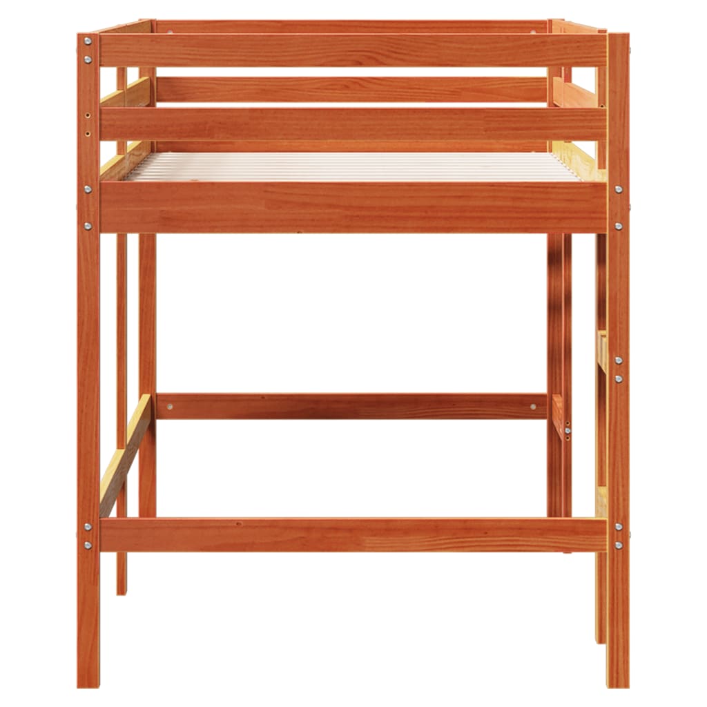 Lit mezzanine enfants avec échelle 80x200 cm bois pin massif Lits & cadres de lit vidaXL   