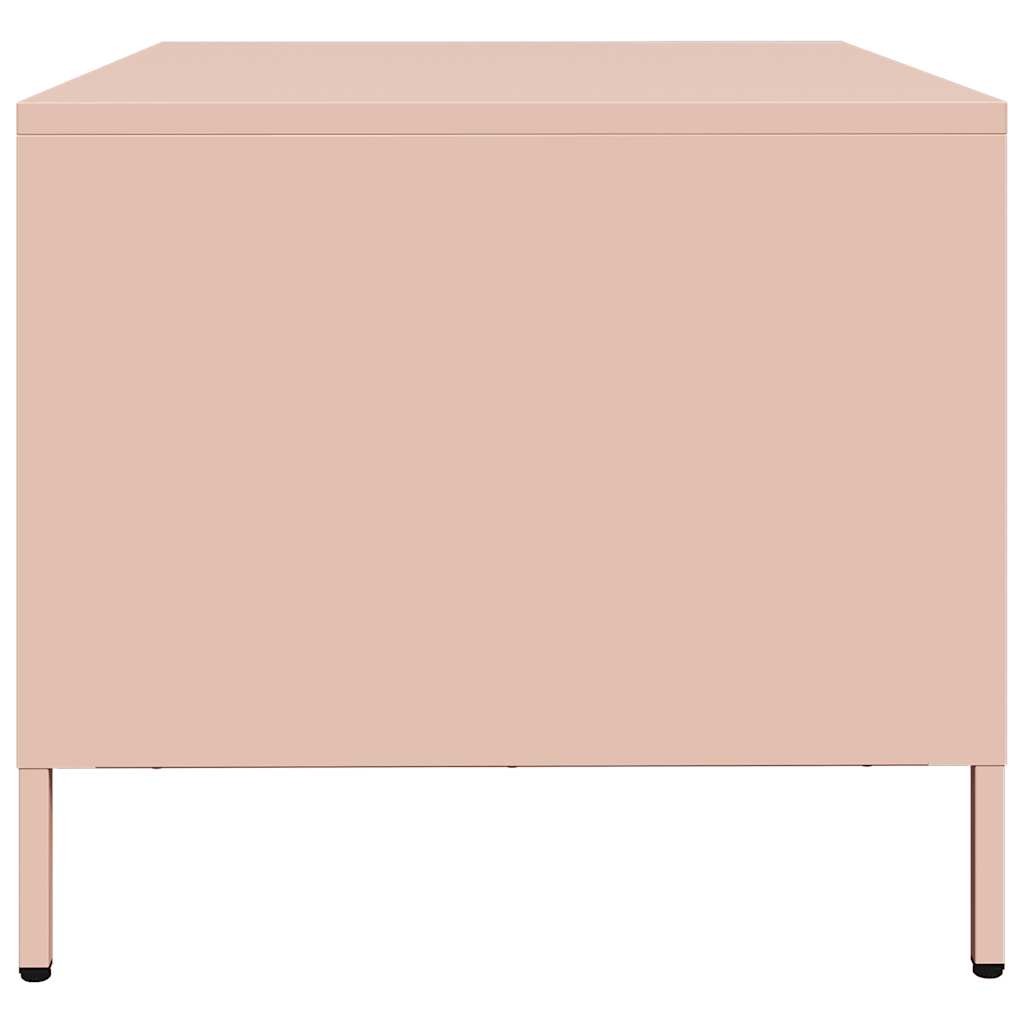 Table basse rose 101,5x50x43,5 cm acier laminé à froid Tables basses vidaXL   