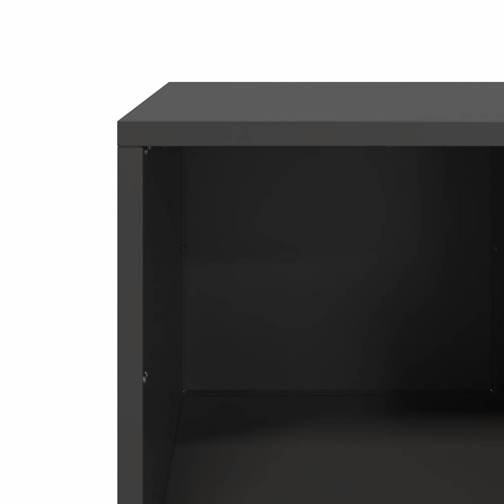 Table basse noir 101,5x50x43,5 cm acier laminé à froid Tables basses vidaXL   