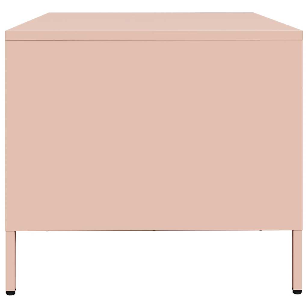 Table basse rose 101,5x50x43,5 cm acier laminé à froid Tables basses vidaXL   