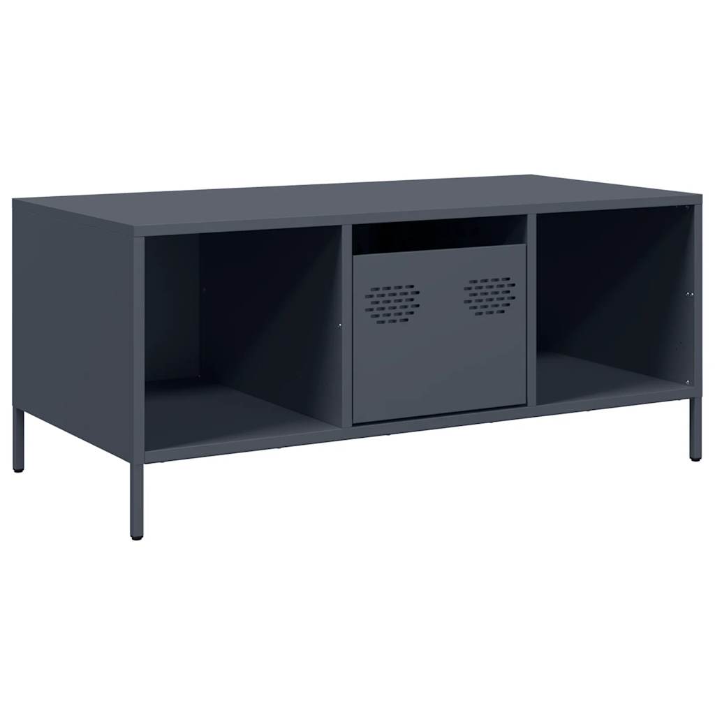 Table basse anthracite 101,5x50x43,5 cm acier laminé à froid Tables basses vidaXL   