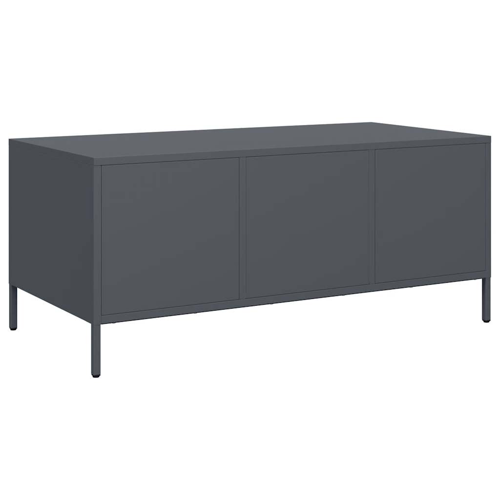 Table basse anthracite 101,5x50x43,5 cm acier laminé à froid Tables basses vidaXL   