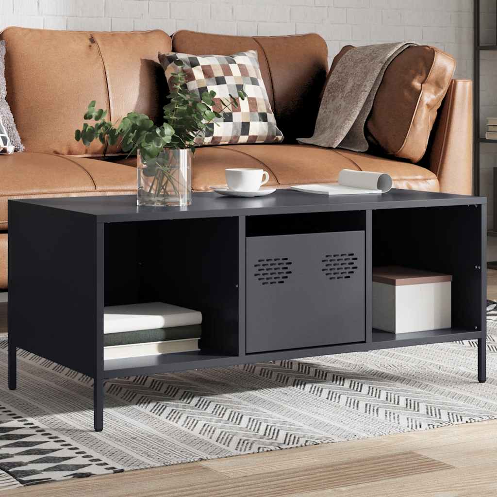 Table basse anthracite 101,5x50x43,5 cm acier laminé à froid Tables basses vidaXL   