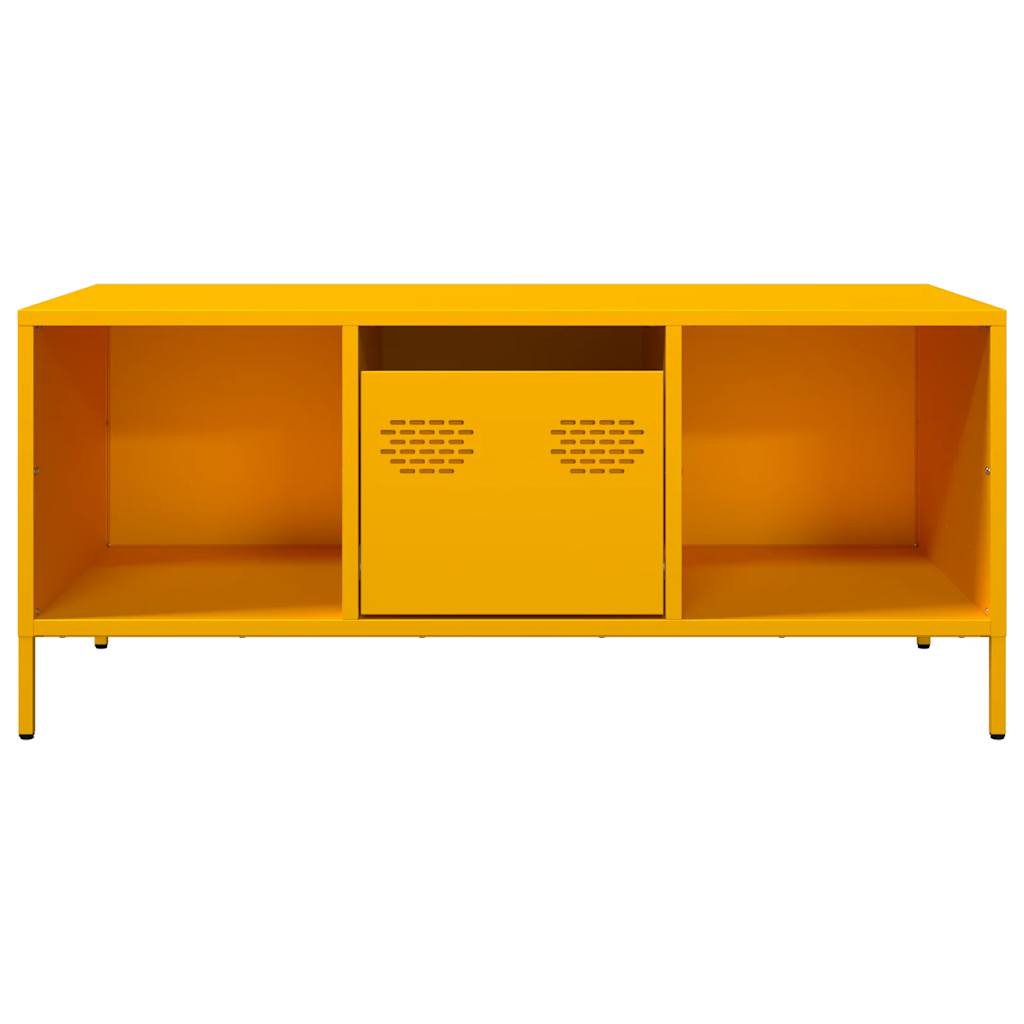 Table basse jaune moutarde 101,5x50x43,5cm acier laminé à froid Tables basses vidaXL   