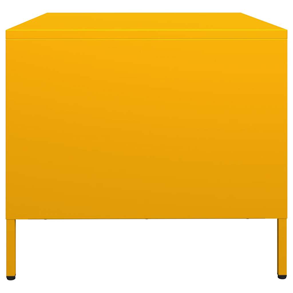 Table basse jaune moutarde 101,5x50x43,5cm acier laminé à froid Tables basses vidaXL   