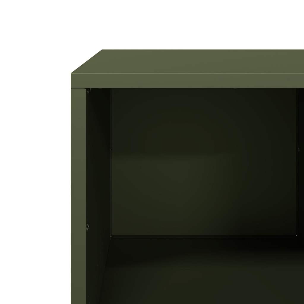 Table basse vert olive 101,5x50x43,5 cm acier laminé à froid Tables basses vidaXL   