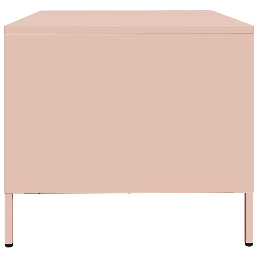 Table basse rose 68,5x50x43,5 cm acier laminé à froid Tables basses vidaXL   