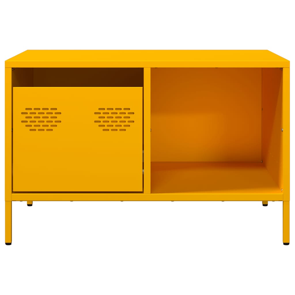 Table basse jaune moutarde 68,5x50x43,5 cm acier laminé à froid Tables basses vidaXL   