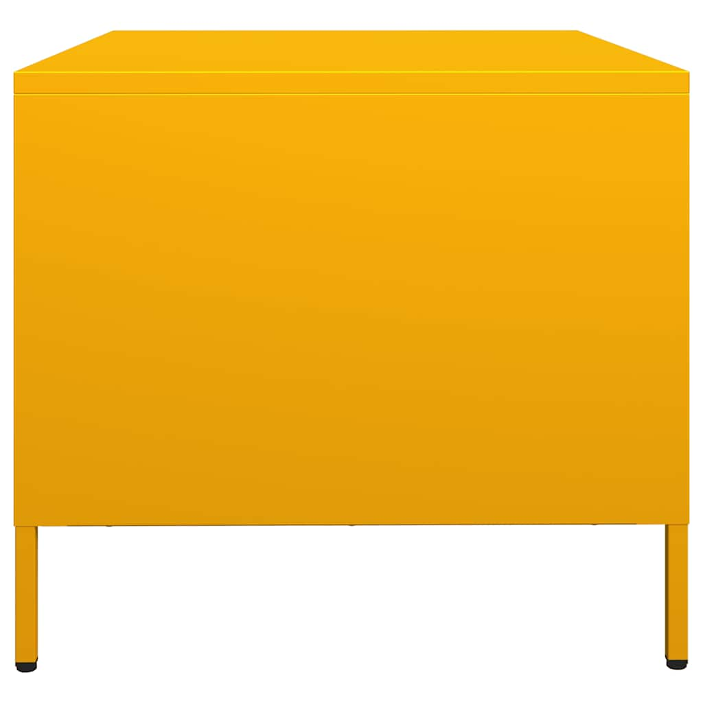 Table basse jaune moutarde 68,5x50x43,5 cm acier laminé à froid Tables basses vidaXL   